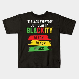 Blackity black black Kids T-Shirt